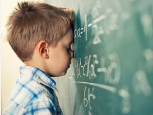 children develop fear of Maths